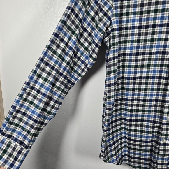 Vineyard Vines Slim Fit Whale Shirt Long Sleeve Button Down Flannel Size Medium - Picture 6 of 13